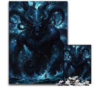 Rise of The Leviathan Jigsaw Puzzles 1000 Pieces for Adults Paper Puzzles Challenging Brain Teaser for Teenagers Family Game Night Fun 1000 PCS(38x26cm)
