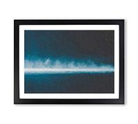 Rise Of The Ocean Modern Art Framed Print | A4 Black Framed Wall Art | Ready to Hang | Modern Nautical Picture | Living Room Bedroom Lounge Office