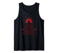 Rise Raid Repeat Viking Coffee Lover Norse Morning Routine Tank Top