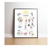 Rise & Shine Poster Ecru 30x40