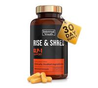 Rise & Shred - GLP-1 Appetite Suppressants and Fat Burners for Men & Women Weight Loss - Clinically Studied Ingredients - Weight Loss Pills That Work Fast - Hunger Suppressant Diet Pills - Made in UK