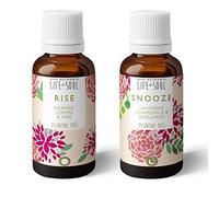 Rise & Snooze- Morning and Evening Essential Oil Blend Duo- The Perfect Christmas Wellbeing Gift- Yoga- Meditation- Health -20ml