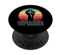 RISE Text with Raised Fist Empowerment Statement PopSockets Adhesive PopGrip