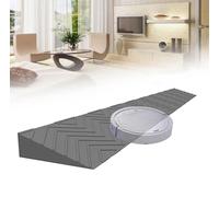 Rise Threshold Ramp, 1-10cm Portable Threshold Ramps, Ramps for Wheelchair Scooter Sweeping Robot, Non-Slip Textured Surface, for Bike, Wheelchair, Cleaning, Robot, Garage, Warehouse (Color : Grå, S
