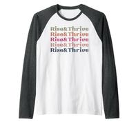 Rise & Thrive Men Women Favorite Adjectives Funny Sassy Fun Raglan Baseball Tee