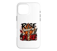 Rise Through The Fire And Angel Skull heavymetal Music Case for iPhone 16 Pro Max