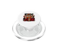 Rise Through The Fire And Angel Skull heavymetal Music PopSockets PopGrip for MagSafe