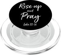Rise Up and Pray Bible Verse Quote Scripture Christian God PopSockets PopGrip for MagSafe