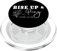 Rise Up & Pray Luke 22:46 Floral Motivational Bible Quote PopSockets PopGrip for MagSafe