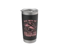 Rise with the Sun Fish for Tarpon Stainless Steel Insulated Tumbler