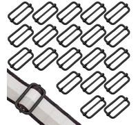 RiseDirectly 20 Pack 1.5 Inch Metal Tri-Glide Buckles