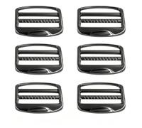 RiseDirectly 6Pack 38mm Metal Ladder Buckle Zinc Alloy Adjustable Webbing Release Buckles Ladder Lock Slider Adjuster for Strap Belt Backpack Hardware Accessories Gunmetal, Default
