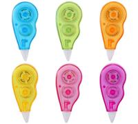 Risedot 6PCS/Set Solid Color Correction Tape, White Out Correction Tape, with No Drying Time Corrector Altered Tools