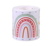 Risedot 7.6CM*20M Roll Bulletin Board Borders 20m Rainbow Blackboard Border Sticker, Decorate Boards for Office