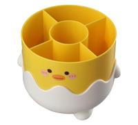 Risedot Little Yellow Duck Pencil Holder, Cute Pencil Cup, Desktop Organizer Box for Home Office