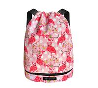 Risefit Drawstring Bags Swimming Bag for Kids Adults Waterproof String Bag Drawstring Gym Bag Beach Bags with Wide Straps Boys Girls