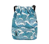 Risefit Waterproof Drawstring Bag, Drawstring Backpack, Gym Bag Sackpack Sports Backpack for Women Girls