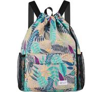 Risefit Waterproof Drawstring Bags String Backpack, Swim Bags PE Gym Bags Sports Backpacks Swimming Bags for Adults, Kids - Men Women Girls Boys