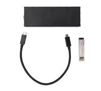 Risegun 10G Ethernet Adapter High Speed Aluminum Alloy USB4 Network Card with SFP Optical Interface Plug and Play for Windows Linux Mac