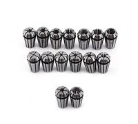 Risegun 15pcs Collets, ER11 Spring Collet Set, 65Mn Spring Steel, for CNC Milling Lathe Tool and Work-Holding Engraving Machine