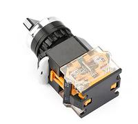 Risegun 22mm Round Rotarys Selector Switch 2 Positions NC + NO Self Locking