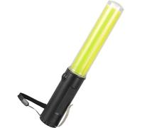 Risegun 26cm Signal Traffic Wand, Air Traffic Control Wand LED Flashlight, Yellow Flashing Mode Side Clip Wrist Strap Lanyard for Emergency Fluorescent Rod