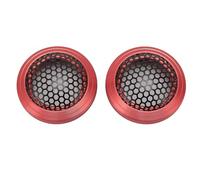 Risegun 2Pcs Speaker Mesh Grill 54mm Protective Impact Resistant Metal Speaker Round Mesh Cover Guard Protector for Home Car Boat (Red)