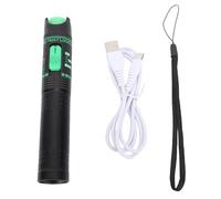 Risegun 30KM Visual Fault Locator Fiber Tester, Rechargeable VFL Non Touch Portable Optic Cable Tester Meter Finder Green Light for CATV