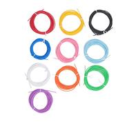 Risegun 3D Printing Pen PCL Filament Refills 1.75mm, Pack Of 10 Colors, Low Melting Temp Of 50℃-60℃ Low Temperature Bright 3D Printing Pen Consumables 5m