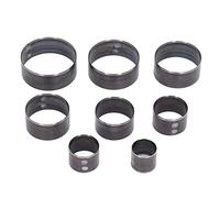 Risegun 8Pcs Leather Hole Punch Die Round, Alloy Hollow Cutter Die Punching Tool kit, 25 to 60mm Round Cutting Die Set for Belts EVA Foam Fiber Board Clay Craft