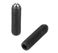 Risegun Carbon Steel Ball Spring Plungers, 10pcs M8 Screw Thread Hex Socket, Ball Drive Spring Plungers Set for Mechanical Devices, Ball Nose