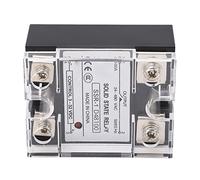 Risegun DC to AC Solid State Relay 100A Anti Electromagnetic Interference SSR Module for Street Lighting 24-480VAC