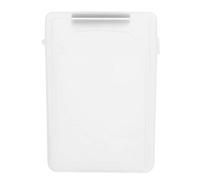 Risegun Hard Disk Protection Box 3.5in Shockproof Anti Static ABS Transparent Storage Case for HDD SSD Secure Hard Drive Box (White)