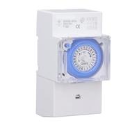 Risegun Mechanical Timer, AC230V 16A Time Switch, Waterproof Programmable 24 Hours Relay Time Switch, Analog Mechanical Timer for Switching Light,Water Heater,Irrigation Systems