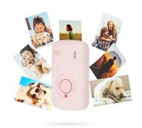 Risegun Mini Pocket Printer, Mini Bluetooth Photo Printer for Smartphone with 10 Sheets of Photo Paper Thermal Printer for Journal Travel Logo Notes Photos