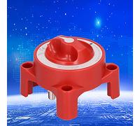 Risegun On/Off Battery Switch Mini Battery Switch 2 Position On/Off Power Cut 12-48V for Car Boat Machine, Red