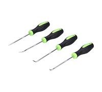 Risegun Pick and Hook Set 4Pcs Steel Handheld Screwdrivers with Non Slip Plastic Handle for Precise Removal of Oil Seals Gaskets Clips Loops Small Parts