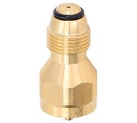 Risegun Propane Refill Adapter, 1LB Propane Tank Refill Adapter Solid Brass Universal Mini Tank Coupler Propane Refill Valve Gas Tank Converter for Disposable Small Bottle Fill