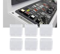 Risegun Push Button Switch Covers Tact Switch Button Caps, 200PCS ABS Plastic Square Key Switch Covers, Transparent Color