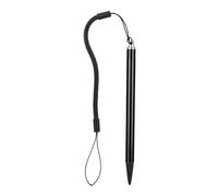 Risegun Resistive Touch Stylus Pen Durable Hard Tip Spring Rope Design Screen Writing Tool For POS PDA Navigator Medical Devices Black Silver Red 12.5cm (Black)