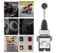 Risegun Spring Return Switch XD2PA22CR Joystick Switch, Momentary Spring Return 2NO 2-position Joy Stick Switch
