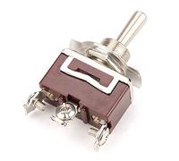 Risegun Toggle Switch 3PDT ON-OFF-ON 3 Position Toggle Switch, 5Pcs 12mm 15A 250VAC