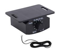Risegun Universal Bass Control Knob Premium 6 Pin Subwoofer Volume Controller with 13ft Extension Cord Easy Installation for Car Amplifiers Black ABS PVC Copper Construction