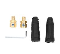Risegun Welding Cable Quick Connector Rubber Brass Welding Machine Quick Fitting Oil High Performance for Electric Welding Machine Black Yellow 35 50mm² 315A 2 Pack