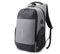 Riseicon Liberty 1 Travel Laptop Backpack Anti-theft USB charging waterproof in Grey Riseicon Grey