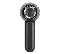 RISELY 10X Dermatology Dermascope, Polarized Skin Handheld Microscope with 30Mm Lens Diameter, and 90 ° Cross Polarization, Level 3 Light Control and Adjustable Focus, for Home Clinic