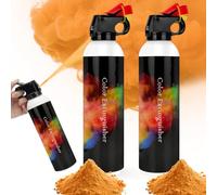 RISEMART Colour Extinguisher for Gender Reveal, Wedding, Paintball, Sports Event, Photoshoots and Special Effects - Creative Colorful Powder (Orange, 2 Pack)