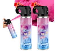 RISEMART Gender Reveal Smoke Cannon, Photo-Ready Gender Reveal Decoration, Eco-Friendly Party Ideas for Gender Reveal, Wedding, Sports Events & Photoshoots (Small, Pink 2pack)