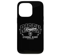 Risen Kingdom Eternal Glory Christian Faith Varsity Letter Case for iPhone 13 Pro
