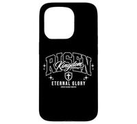 Risen Kingdom Eternal Glory Christian Faith Varsity Letter Case for iPhone 15 Pro